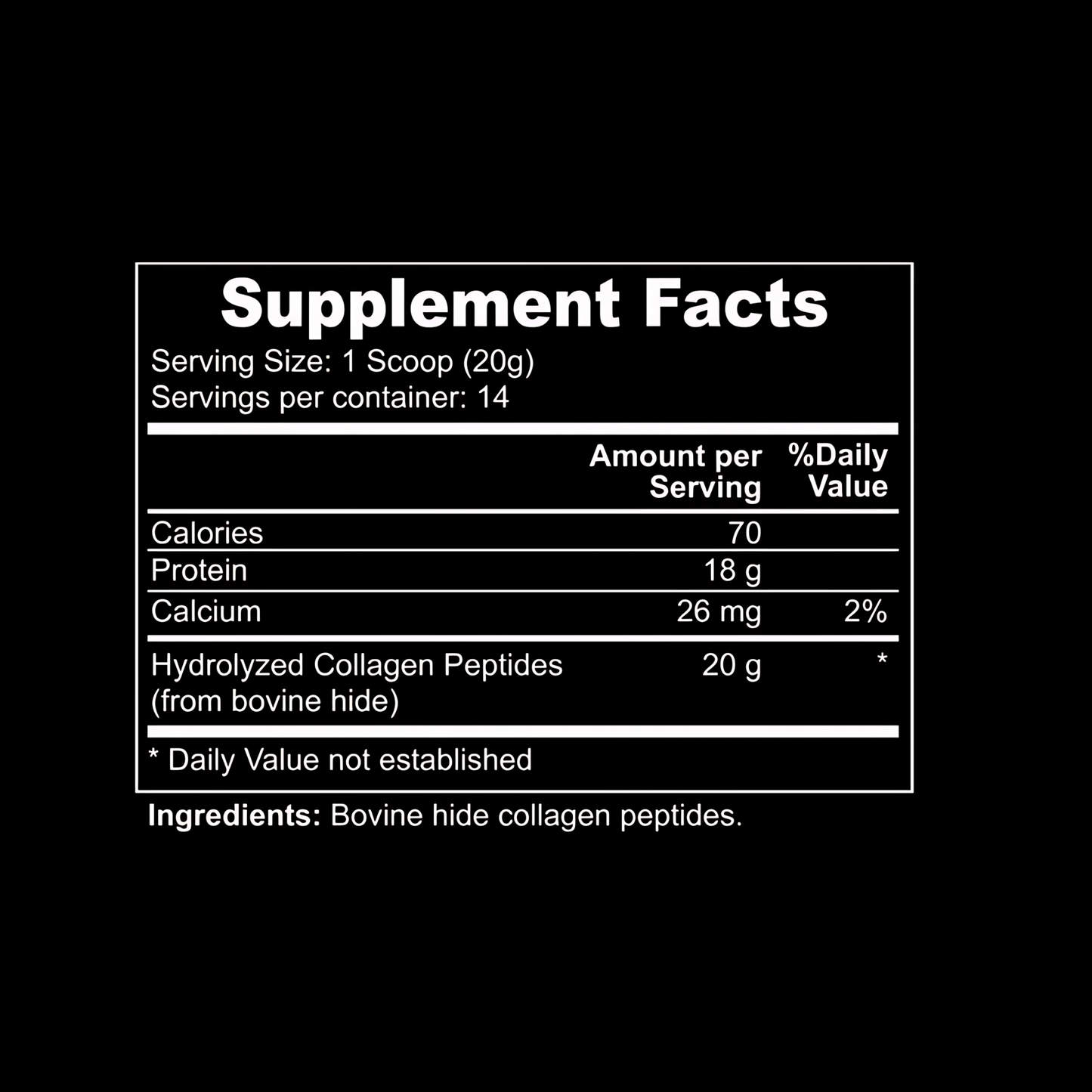 Grass-Fed Collagen Peptide Powder